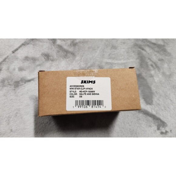 SKIMS One Size Accessories Mini Star Clip 4 Pack Halite & Sienna HD_HCP-10098W - Picture 3 of 5